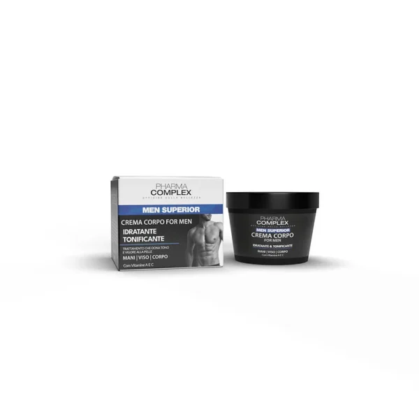 Crema Corpo MEN SUPERIOR 250ml. Idradante & Tonificante Vit C