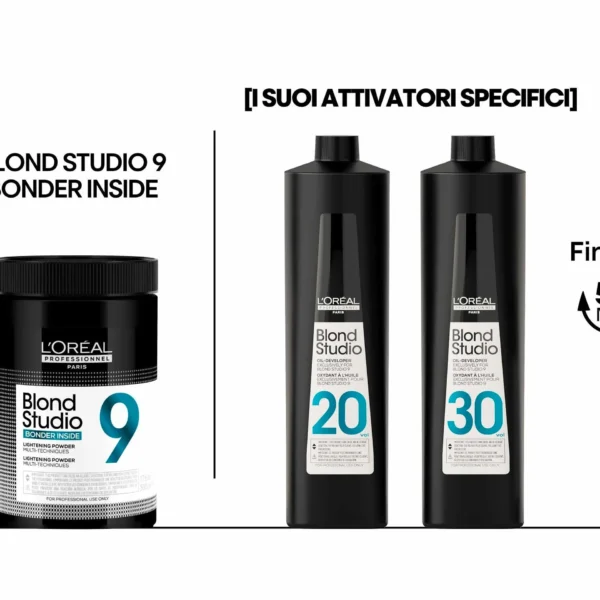 Oreal Blond Studio Ossidante ad Olio 20 - 30 vol - immagine 2