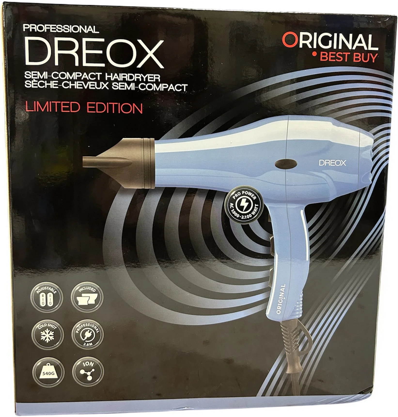 Original Dreox Phon 2100w Ionizzato Professionale - Limited edition Azzurro - immagine 2